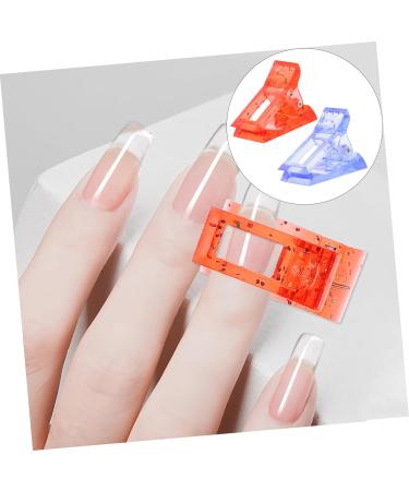 HAKIDZEL 12pcs Nail Clip Nails Gel Nail Tip Fixing Clamp Finger Nail Tip Clamp Finger Extension Clip Fake Nails Kit Nail Art Clip Finger Clip Acrylic Nail Tips Fixture Red Crystal Plastic 4X3X2CM Red - Buy Online on GoSupps.com