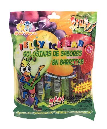 Jelly Fruit Strips Original Fruity's JU-C Snacks - Candy Golosinas de Sabores En Barritas - Assorted Flavors