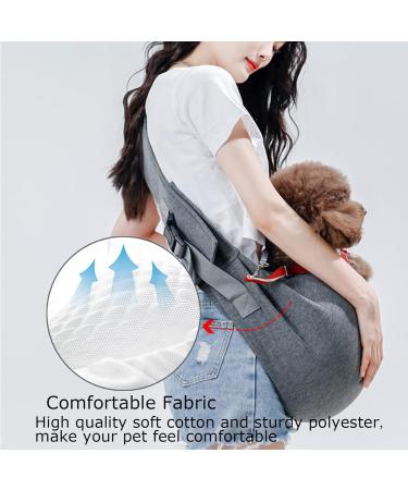 Vrbabies Dog Carrier Bag for Small Dogs | Adjustable Thick Shoulder Straps - Dark Gray - Buy Online on GoSupps.com