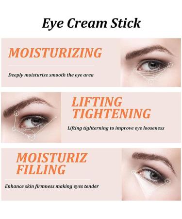 Under eye bag stick moisturizing eye cream eye bag serums nourishing eye balm cream stick firming instant eye cream for women reduces fine lines eye care product - Buy Online on GoSupps.com