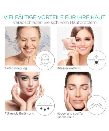 Voyor CP100 Ultrasound Peeling Device - Professional Wireless Skin Scrubber for Pore Cleaning & Gentle Facial Care - Waterproof & 3 Modes Green - Buy Online on GoSupps.com