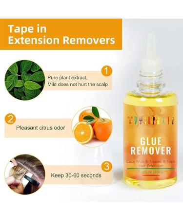 Lace Wig Glue Remover Tape Remover Hair Extensions & Tape Extensions Remover Fast Acting Wig Remover For Hair Glue Tape Hair Extension Remover Wig Tape&Hairpiece&Toupee Systems (Wig Glue Remover) - Buy Online on GoSupps.com