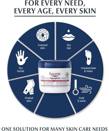 EUCERIN AQUAPHOR Healing Ointment Multipurpose Ointment for Dry Cracked Skin Chafing Cuticle Care Fragrance Free Non Greasy and Non Comedogenic Body Moisturizer Dermatological Skin Care 396g Unscented 396 g (Pack of 1) - Buy Online on GoSupps.com