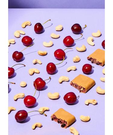 Koro Bio Cashwriegel Sauer Kirsche 12 x 50g | Organic Vegan Gluten-Free Cashew Sour Cherry Snack for Small Hunger - Buy Online on GoSupps.com