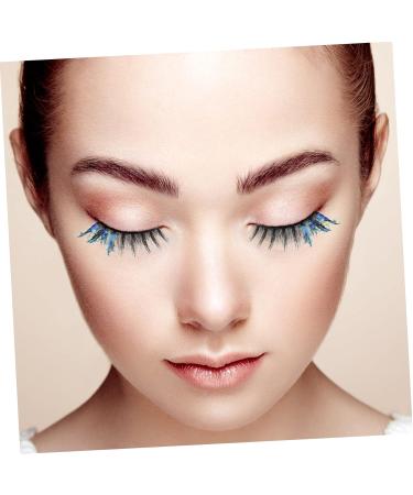 Beavorty 3 Pairs colored false eyelashes lashes fluffy lashes with color Eyelashes Makeup Application faux eyelashes halloween eyelashes 3d sticker chemical fiber fluorescence - Buy Online on GoSupps.com