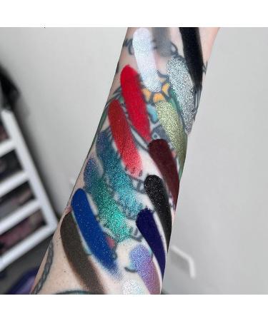 Smokey Eyeshadow Makeup Palette 16 Colors Cool Tone Shimmer Matte Metallic Long Lasting Waterproof Blendable Black Red Green Blue Glitter Neutral Holographic  - Buy Online on GoSupps.com