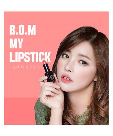 Bom Long-Lasting Coral Matte Lipstick 804 - Velvet Texture - Buy Online on GoSupps.com