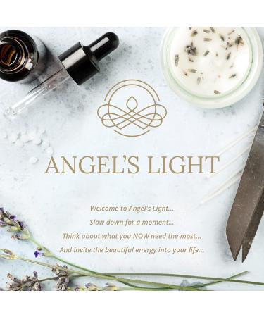Angels Light Raphael - Luxurious Handmade Fragrance Candle | 270g Natural Soy Wax with Essential Oils | Healing Energy & Joy | Sandalwood Pine Sage Bergamot - Eco-Friendly Wooden Wick - Buy Online on GoSupps.com