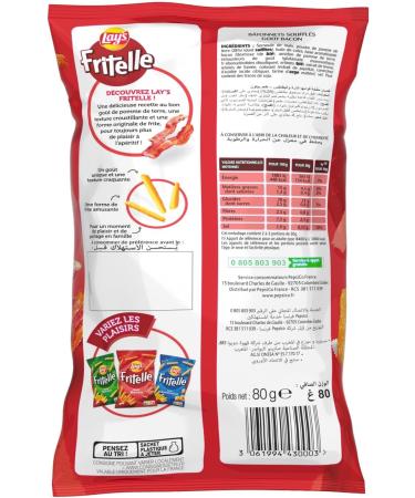 Lay's Bacon Flavor Fritelle 80 g Pack of 15 - Buy Online on GoSupps.com
