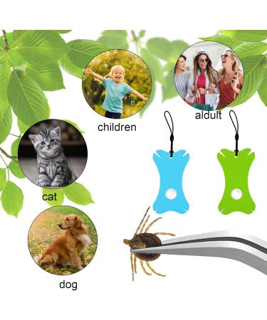Caincay Tick Card Set with Magnifying Glass & Stainless Steel Tongs - 2 Pieces for Kids & Pets - Buy Online on GoSupps.com