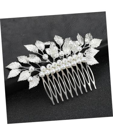 DOITOOL Hair Accessories Wedding Hair Comb Pearl Hair Comb Tiara Combs Bridal Hair Comb Straight Teeth Hair Comb Delicate Barrette Comb Wedding Hairpin Comb Modeling Headgear - Buy Online on GoSupps.com