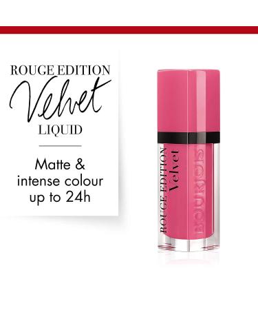 Bourjois Rouge Edition Velvet 11 So Hap Pink - Long-lasting Matte Lipstick - Buy Online on GoSupps.com