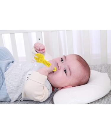 iZiv 5 Pack Soft Teething Toys for Babies 0-6 Months and 6-12 Months - Food Grade Silicone, BPA Free - Soothe Sore Gums, Baby Gift Set with Teether Clip - Buy Online on GoSupps.com