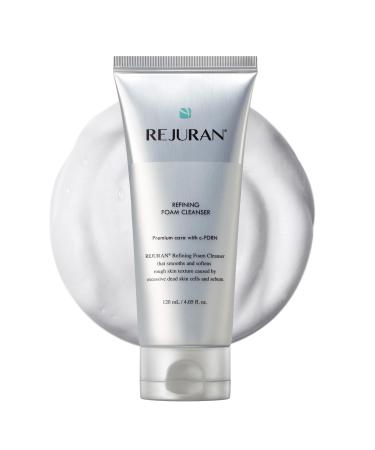 REJURAN Refining Foam Cleanser c-PDRN Hydrating & Gentle for Smoother Clearer Skin Minimizes Pores & Balances with Hyaluronic Acid & Tanin Complex Korean Skin Care (4.05 fl oz)