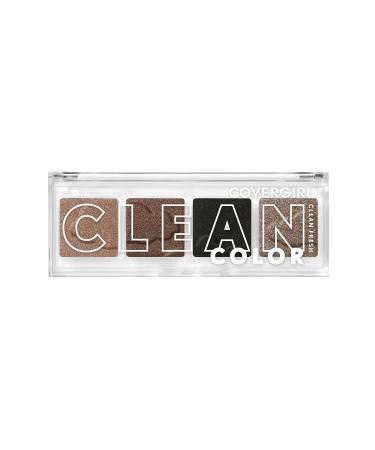COVERGIRL Clean Fresh Clean Color Eyeshadow Eyeshadow Eyeshadow Palette Shimmer Eyeshadow Vegan Formula - Classic Smokey 4g (0.14 oz) Classic Smokey 0.14 Ounce (Pack of 1)