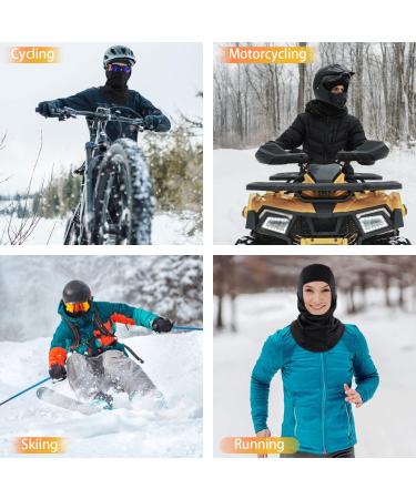 Buy Hegcoiie Winter Sturm Hood Windproof Thermo Balaclava Face Mask for Men & Women | Ski Cycling Outdoor Sports | Black - Buy Online on GoSupps.com