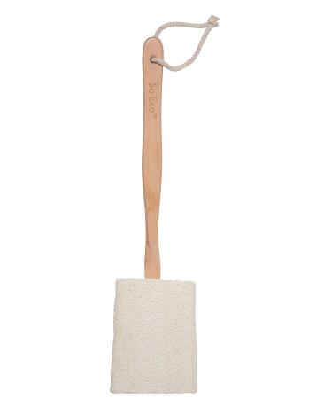So Eco Flat Luffa with Wooden Handle - Eco-Friendly Exfoliating Bath Sponge for Smooth Skin | International Shipping - Buy Online on GoSupps.com