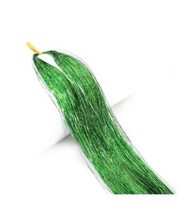 Feather Hair Extension Kit Synthetic long Hair Tinsel 20 Strands Fairy Hair Hair Extensions 22 inch 16 Colors (Color : 11 Size : 22inch-55cm) 22inch-55cm 11