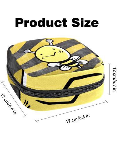 Buy Portable Women's Binding-Up Bags & Menstrual Cup Pockets | Cute Black & Yellow Designs for Teens - Buy Online on GoSupps.com
