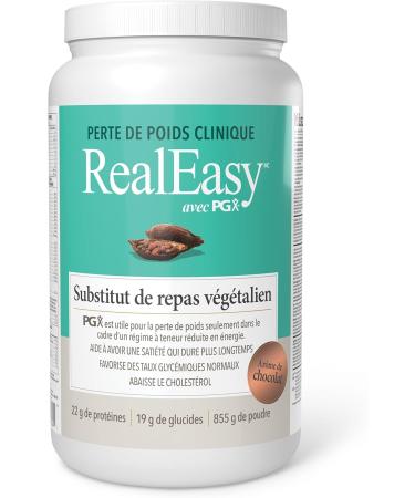 RealEasy with PGX Vegan Protein Meal Replacement Chocolate Flavour - 855g Helps You Feel Full Longers 22g of Protein per serving - Buy Online on GoSupps.com