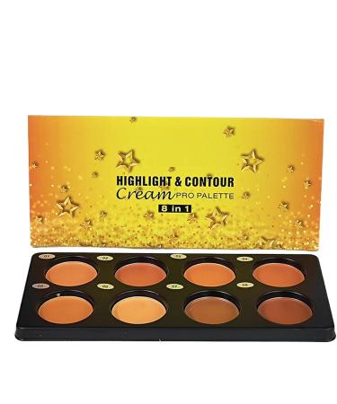 Contour Cream Palette lightweight contour cream makeup palette Waterproof daily makeup concealer palette for dorm travel hotel apartment - Buy Online on GoSupps.com
