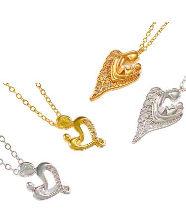 Oralgos Elegant Aesthetic Women's Necklace - Unique Mother Child Love Trailer Design in Copper - Buy Online on GoSupps.com