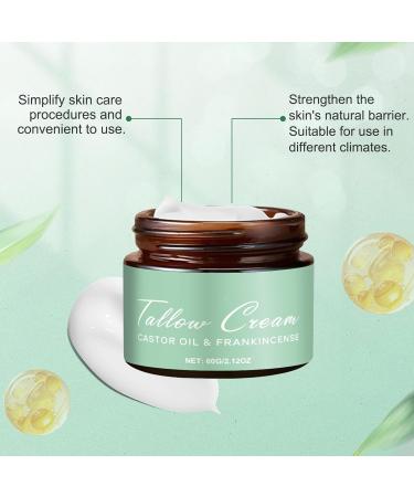 QiFind Grass Fed Beef Tallow with Frankincense Oil and Castor Oil Organic Grass Fed Beef Tallow Moisturizer for Skin Whipped Beef Tallow Manuka Honey Balm for Face Moisturizer Body 2 PCS - Buy Online on GoSupps.com