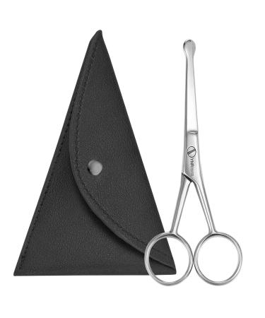 YNR 10CM Premium Nose Hair Scissors Rounded Tip for Trimming Small Details Facial Hair Ear Hair Eyebrow