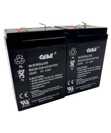 Leoch DJW6-4.5 6V 4.5Ah Replacement Battery (2 Pack)