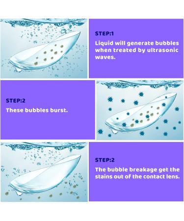 Mini Ultrasonic Contact Lens Cleaner Machine | 56000hz | Tear Protein Removal | USB Rechargeable - Buy Online on GoSupps.com