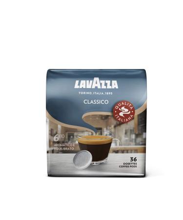Lavazza Café Classico, Aromatic and balanced coffee, Pack of 36 soft pods, 250 g