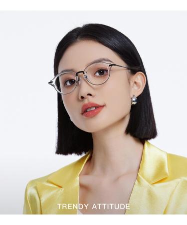 SERONI Ultra-Light TR90 Blue Light Blocking Glasses for Men & Women | Anti-UV Computer & Reading Glasses - Gold-Clear 46mm - Buy Online on GoSupps.com