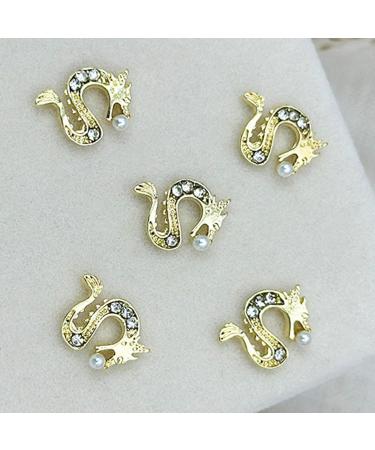 5pcs Unique Chinese Dragon Art Accessories Add A Touch Of To Your Fingertips Gold - Buy Online on GoSupps.com