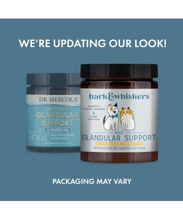 Dr. Mercola Bark & Whiskers Male Glandular Support - 4 Oz for Dogs and Cats - Buy Online on GoSupps.com