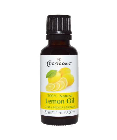 Cococare 100% Natural Lemon Oil Citrus Medica Limonum 1 fl oz (30 ml)