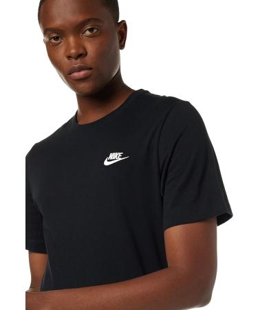 Nike Men's Sportswear Club T-Shirt Black/White XL - Premium Comfort & Style - Buy Online on GoSupps.com