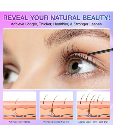 Eyelash Growth Serums - Eyelash Serum for Eyelash Growth for Women Serum to Stimulate Growth of Thicker Fuller and Longer Eyelashes 5ml - Buy Online on GoSupps.com
