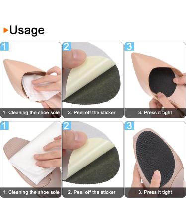 HARFINGTON Non-Skid Shoe Pads - 3 Pairs Self-Adhesive Rubber Sole Protector for Men & Women - No Slip Grip - 3.5x2.6 - Buy Online on GoSupps.com