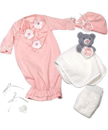 Paradise Galleries Realistic Baby Doll - 53.3 cm Sleeping Girl with Magnetic Pacifier & 8-Part Gift Set | Soft Vinyl Collectible - Buy Online on GoSupps.com