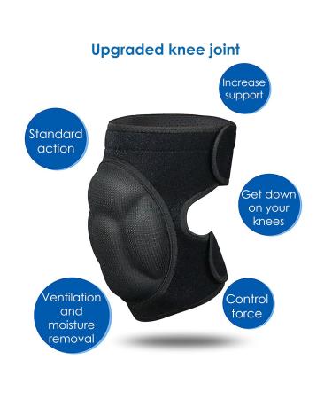 CECOMBINE Knee Pads For Men/Women - Thick Foam Work Knee Pads Stretchy -  2 PCS (Black) - Buy Online on GoSupps.com