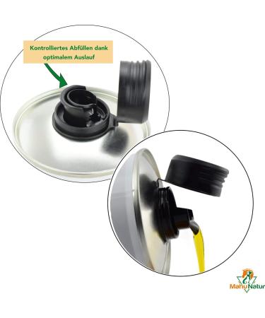 Mahu Nature Linseed Oil for Dogs 1L - Omega 3 & 6 Fatty Acids - Natural BARF Oil for Dogs Cats & Horses - Eco-Friendly 1000ml Recyclable Can - Buy Online on GoSupps.com