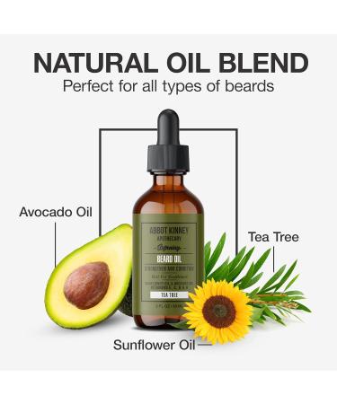 Softening Beard Oil - Strengthen & Condition with Natural Oils | Tea Tree - 2 oz - Buy Online on GoSupps.com