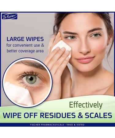 Dr. Fischer Premium Hypoallergenic Eyelid Wipes - 30 Pre-Moistened Cleansing Wipes for Gentle Makeup Removal - Buy Online on GoSupps.com