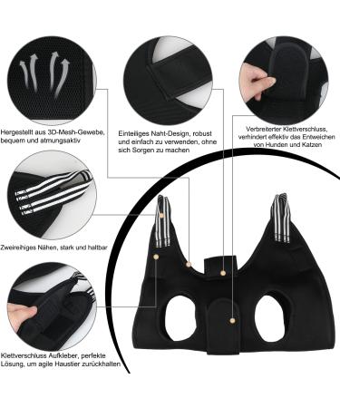 Premium Dog & Cat Care Hammock Set - Upgraded Nail Cutter & Ear/Eye Care for Small & Large Pets - Buy Online on GoSupps.com