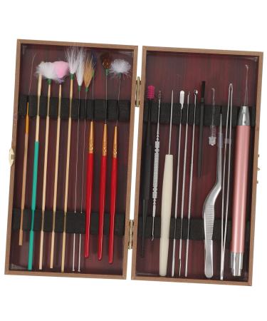 1 Set Ear Picking Kit Ear Wax Picker Cleaning Kit Cleaning Ear Pick Ear Wax Remover Kit Ear Wax Remover Pick Ear Picks Ear Digger Earwax Digger Ear Scoops Tool Ear Scraper Abs Red