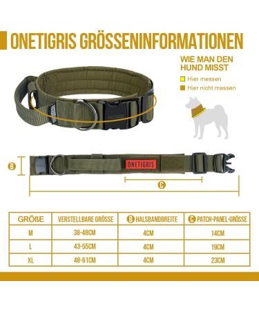 OneTigris Ranger Green Dog Collar with Metal Buckle - Durable Adjustable & Stylish for All Breeds | International Shipping Available - Buy Online on GoSupps.com