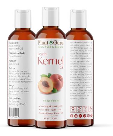 Buy 100% Pure Peach Kernel Oil 4 oz - Natural Carrier Oil for Cooking Skin Hair & Body Moisturizing - International Shipping Available - Buy Online on GoSupps.com