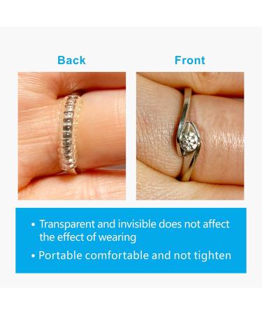 Invisible Ring Size Adjuster - 12 Pack - Clear Spiral Silicone Resizer for Loose Rings - Fit Any Ring Guard - Transparent Jewelry Sizer - AdnesUSA - Buy Online on GoSupps.com