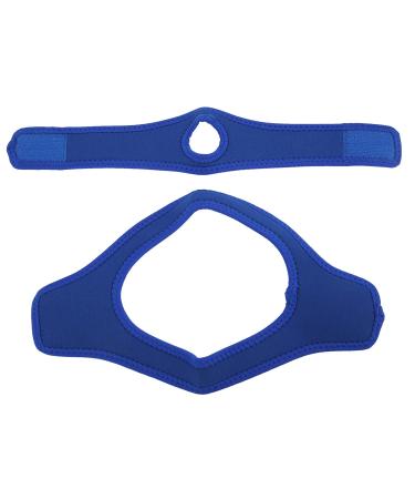 Splicing V-face Belt Adjustable Breathable Chin Rest Correction Belt for Sleep for Men and Women for Bedroom Apartment(Blue)