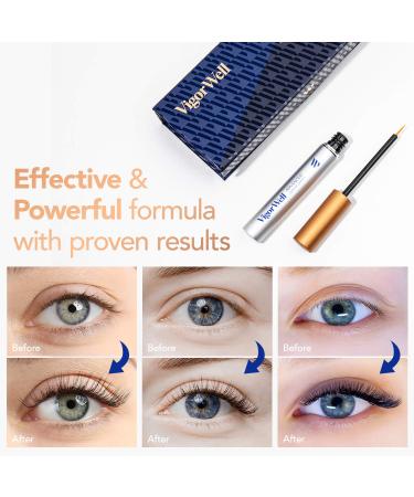 VigorWell Eyelash Growth Serum - Longer Thicker Lashes & Brows, Irritation-Free Formula (5mL) - Buy Online on GoSupps.com